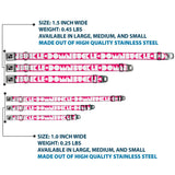Dog Bone Seatbelt Buckle Collar - BUCKLE-DOWN Shapes Hot Pink/White - Buckle-Down - Flyclothing LLC