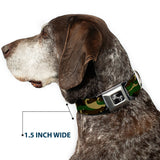 Dog Bone Seatbelt Buckle Collar - Camo'stache