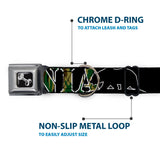 Dog Bone Seatbelt Buckle Collar - CALIFORNIA/Bear Silhouette Black/Camo Olive - Buckle-Down - Flyclothing LLC