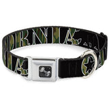 Dog Bone Seatbelt Buckle Collar - CALIFORNIA/Bear Silhouette Black/Camo Olive - Buckle-Down - Flyclothing LLC