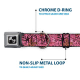 Dog Bone Seatbelt Buckle Collar - Hunting Camo Pinks - Buckle-Down - Flyclothing LLC