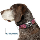 Dog Bone Seatbelt Buckle Collar - Hunting Camo Pinks - Buckle-Down - Flyclothing LLC
