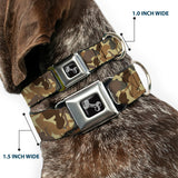 Dog Bone Seatbelt Buckle Collar - Mud Flap Girls Camo Browns - Buckle-Down - Flyclothing LLC