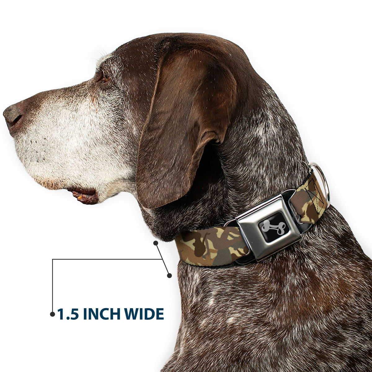 Dog Bone Seatbelt Buckle Collar - Mud Flap Girls Camo Browns - Buckle-Down - Flyclothing LLC