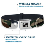 Dog Bone Black/Silver Seatbelt Buckle Collar - Camo Olive3 - Buckle-Down - Flyclothing LLC