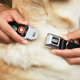 SOUTH PARK Title Logo Full Color Black/White Seatbelt Buckle Collar - South Park Boys Face Repeat Black - Buckle-Down - Flyclothing LLC