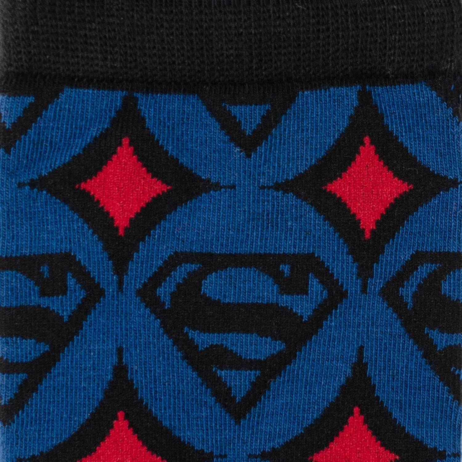 DC Superman Circle Motif Blue Men's Socks - Cufflinks.com - Flyclothing LLC