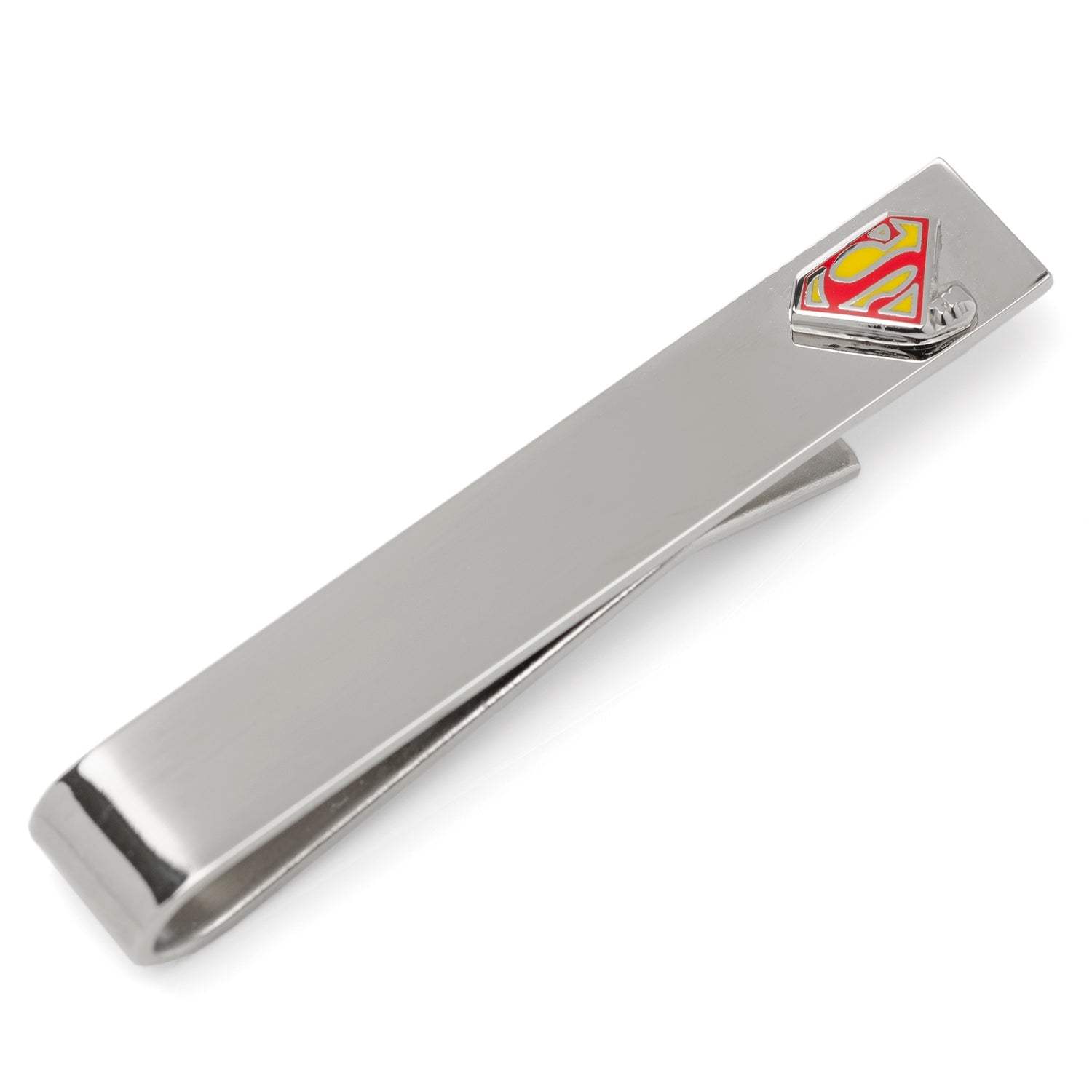DC Superman Hidden Message Silver Tie Bar - Cufflinks.com - Flyclothing LLC