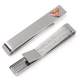 DC Superman Hidden Message Silver Tie Bar - Cufflinks.com - Flyclothing LLC