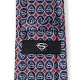 DC Superman Shield Motif Gray Men's Tie - Cufflinks.com - Flyclothing LLC