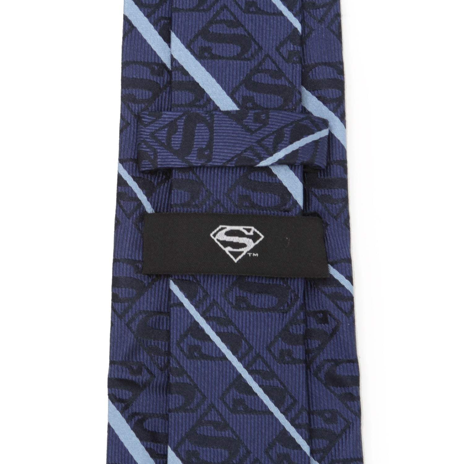 DC Superman Stripe Pattern Blue Silk Men's Tie - Cufflinks.com - Flyclothing LLC