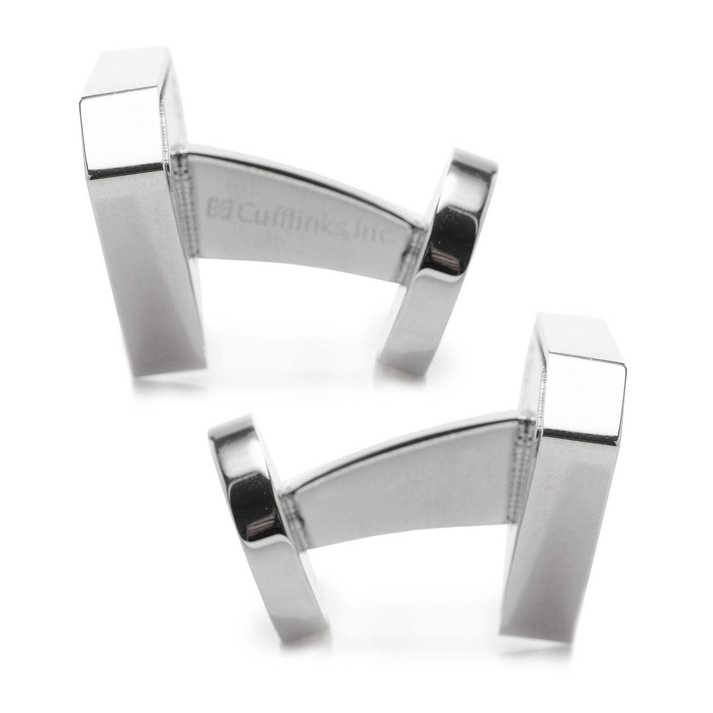 DC Superman Black Onyx Stainless Steel Cufflinks - Cufflinks.com - Flyclothing LLC