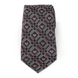 DC Superman Geometric Gray Silk Men's Tie - Cufflinks.com - Flyclothing LLC