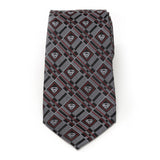 DC Superman Geometric Gray Silk Men's Tie