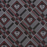 DC Superman Geometric Gray Silk Men's Tie - Cufflinks.com - Flyclothing LLC