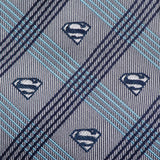 DC Superman Gray Plaid Tie - Cufflinks.com - Flyclothing LLC