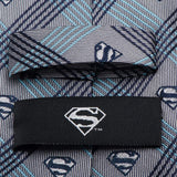 DC Superman Gray Plaid Tie - Cufflinks.com - Flyclothing LLC