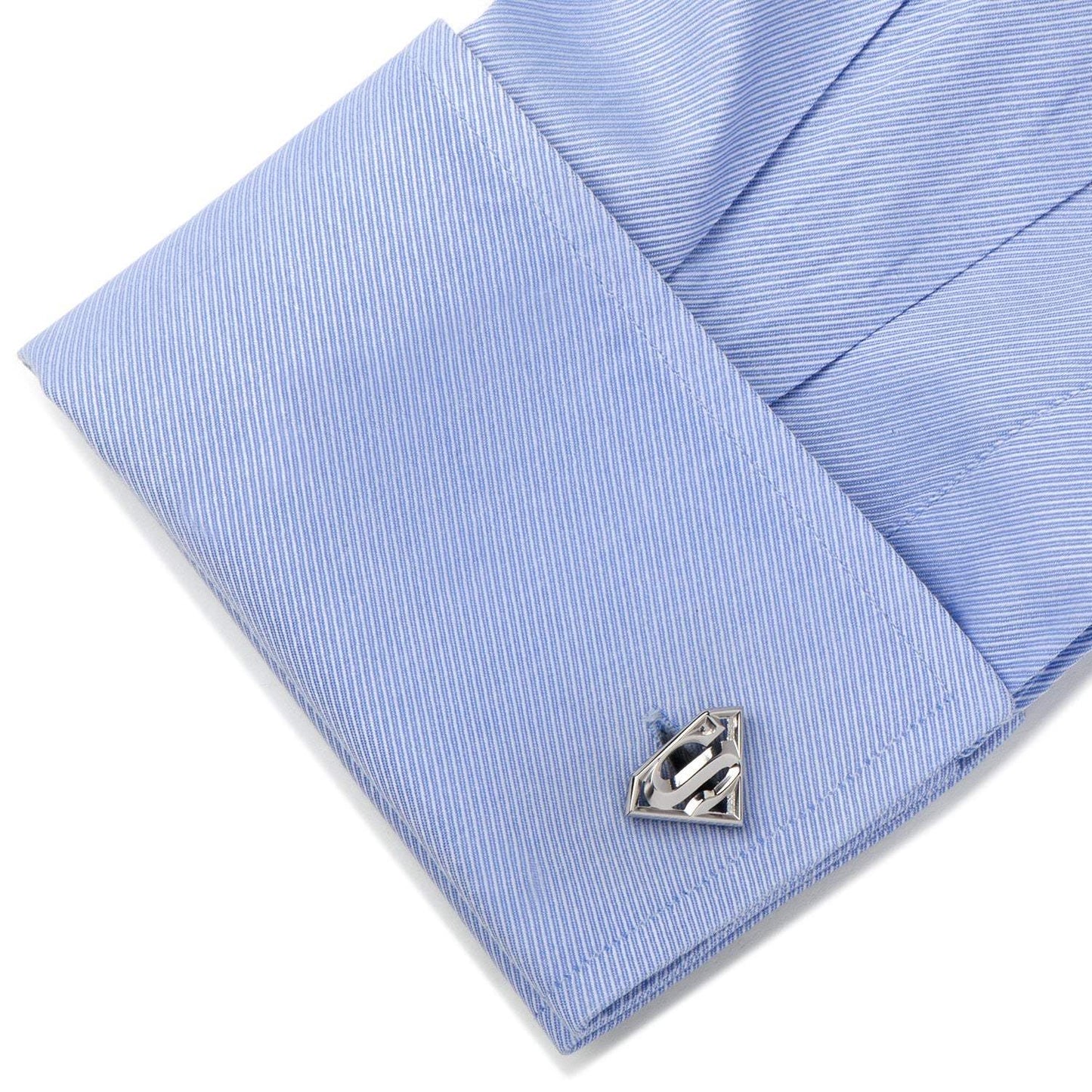 DC Superman Stainless Steel Cufflinks - Cufflinks.com - Flyclothing LLC