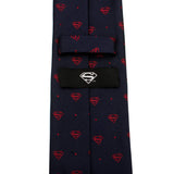 DC Superman Shield Navy and Red Dot Tie - Cufflinks.com - Flyclothing LLC