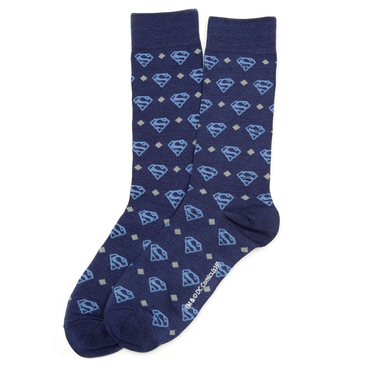 DC Superman Diamond Navy Socks - Cufflinks.com - Flyclothing LLC