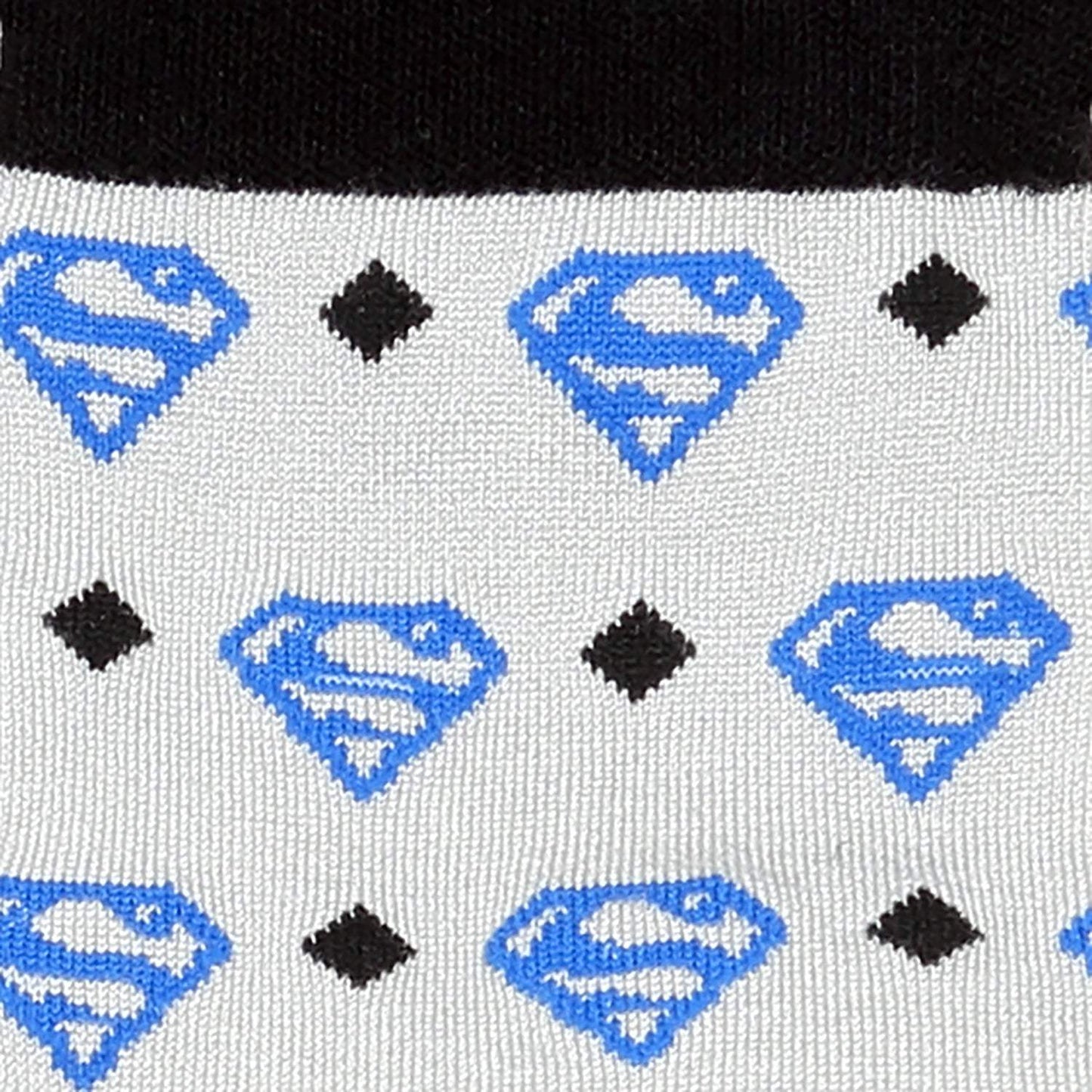 DC Superman Diamond Gray Socks - Cufflinks.com - Flyclothing LLC