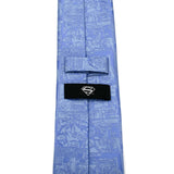 DC Superman Comic Blue Mens Tie - Cufflinks.com - Flyclothing LLC