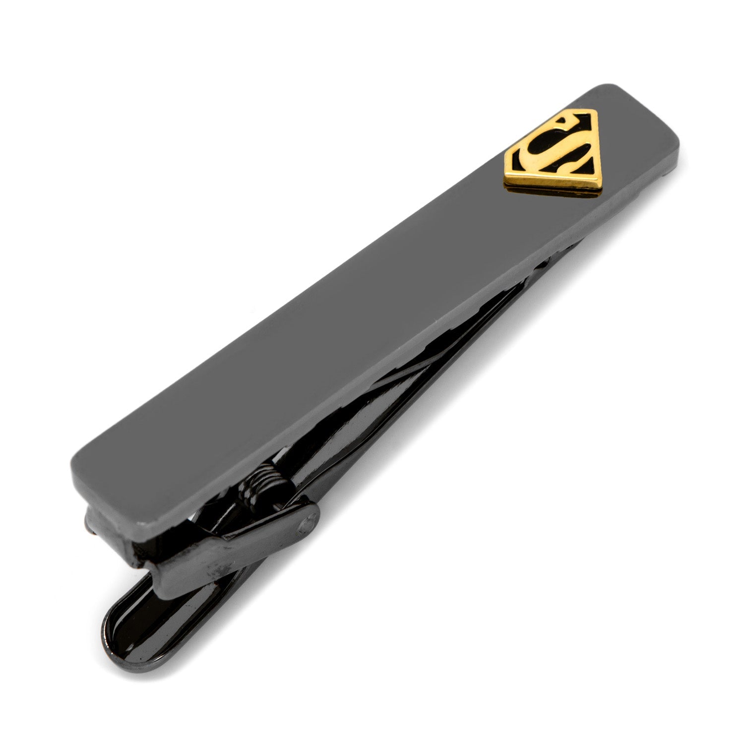 DC Superman Black and Gold Tie Clip - Cufflinks.com - Flyclothing LLC