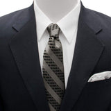 DC Batman Black Pinstripe Tie - Cufflinks.com - Flyclothing LLC