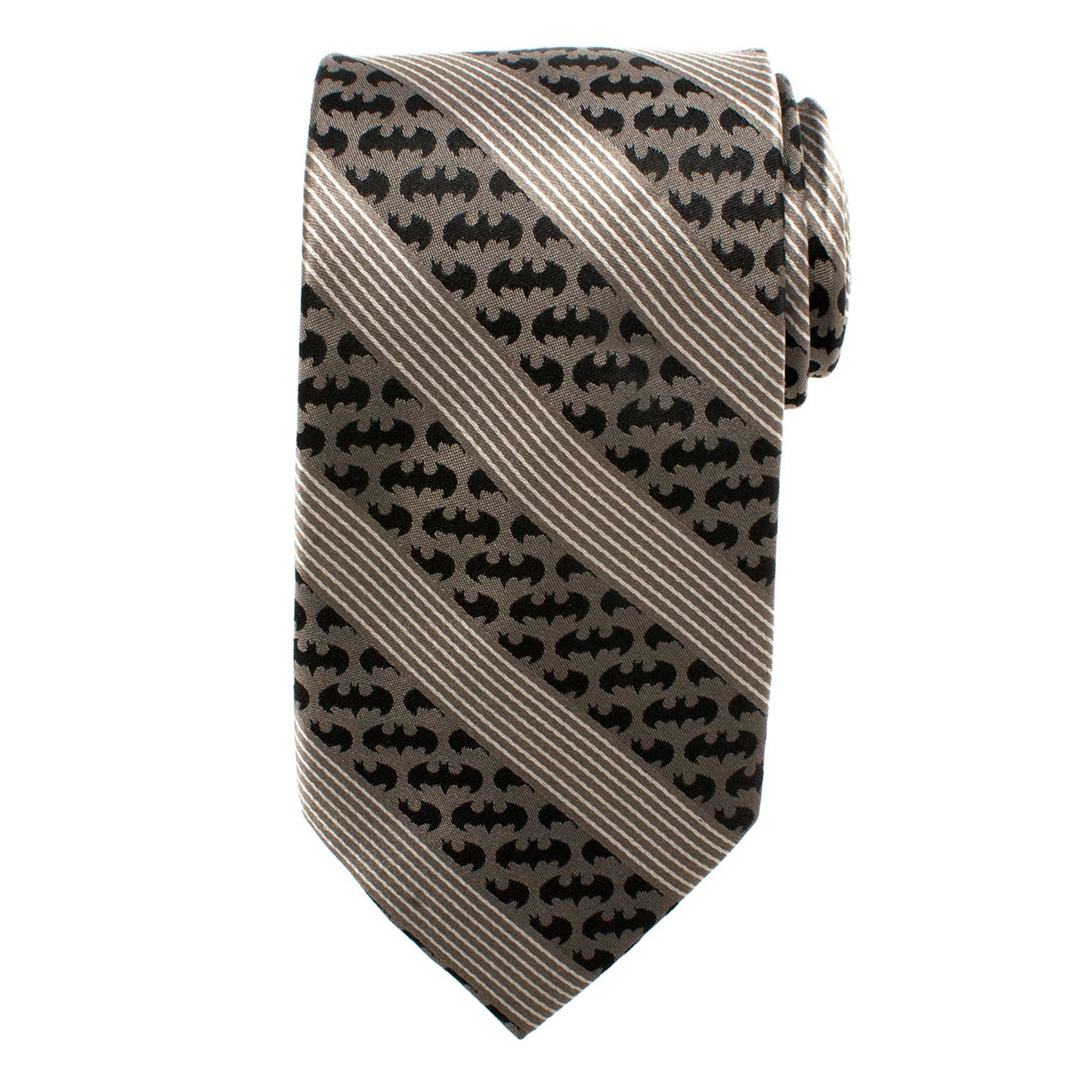 DC Batman Black Pinstripe Tie - Cufflinks.com - Flyclothing LLC