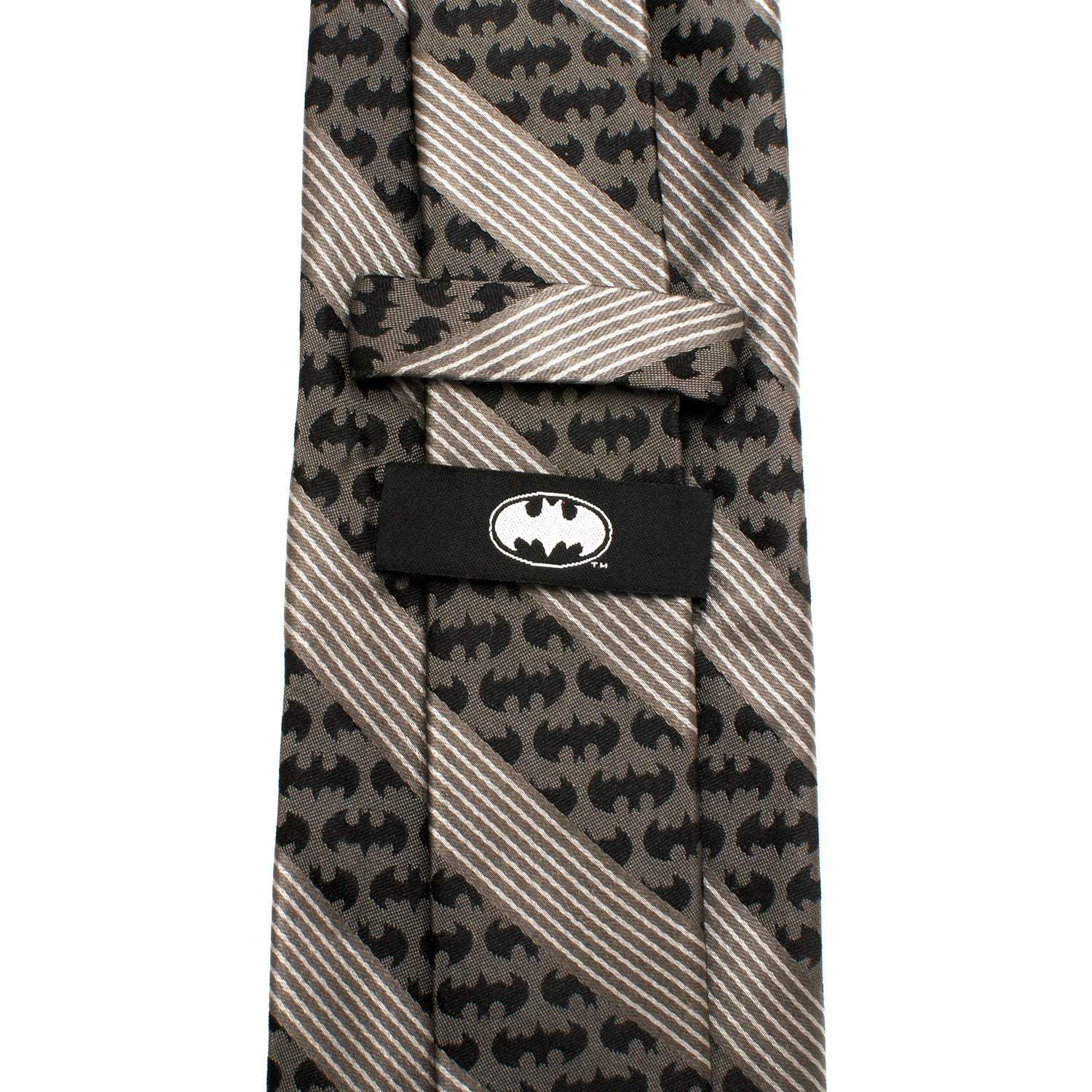 DC Batman Black Pinstripe Tie - Cufflinks.com - Flyclothing LLC
