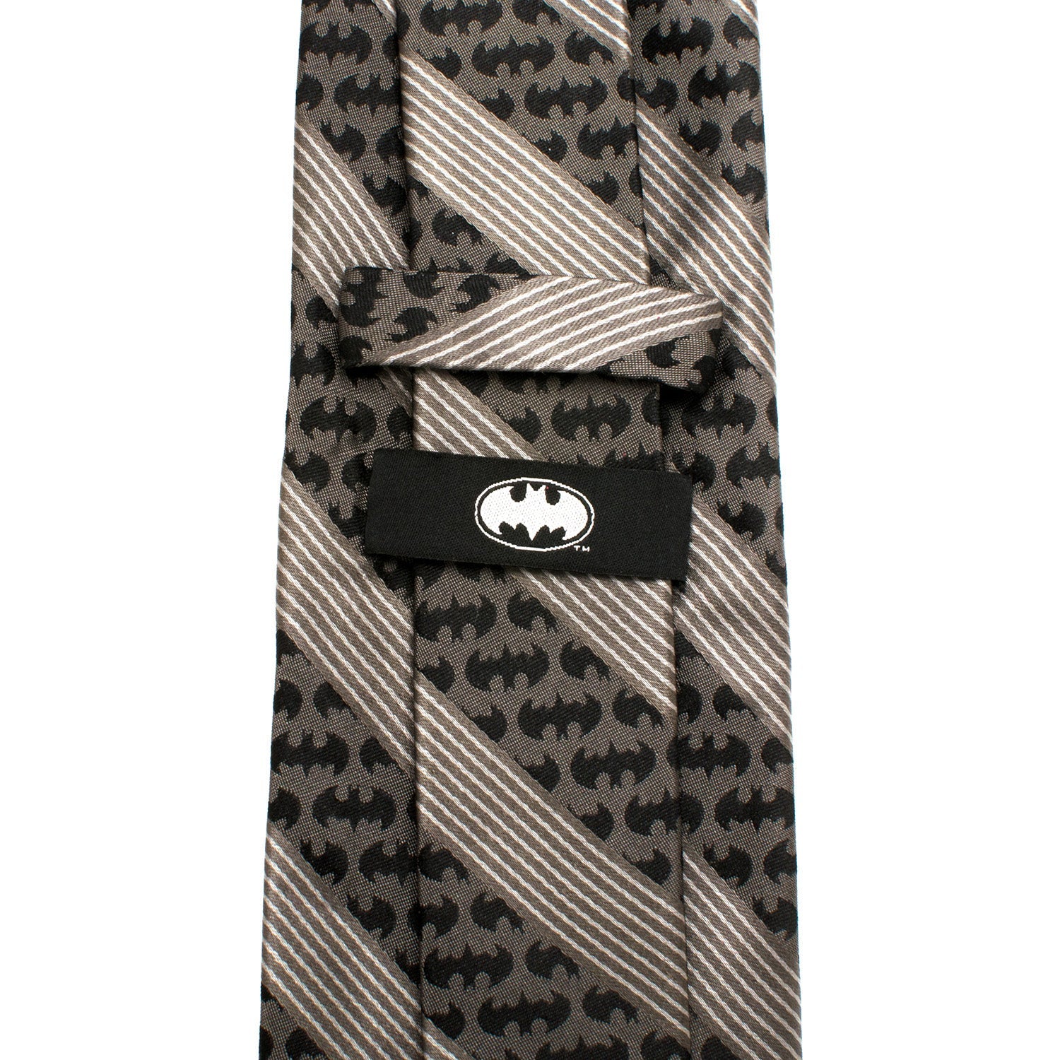 DC Batman Black Pinstripe Tie - Cufflinks.com - Flyclothing LLC