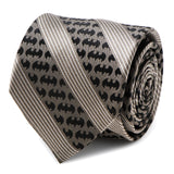 DC Batman Black Pinstripe Tie - Cufflinks.com - Flyclothing LLC