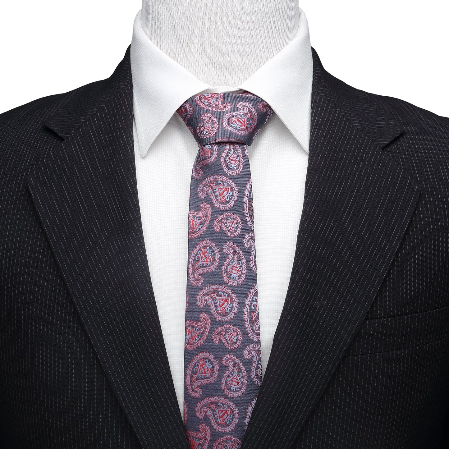 DC Superman Red and Blue Paisley Tie - Cufflinks.com - Flyclothing LLC