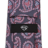 DC Superman Red and Blue Paisley Tie