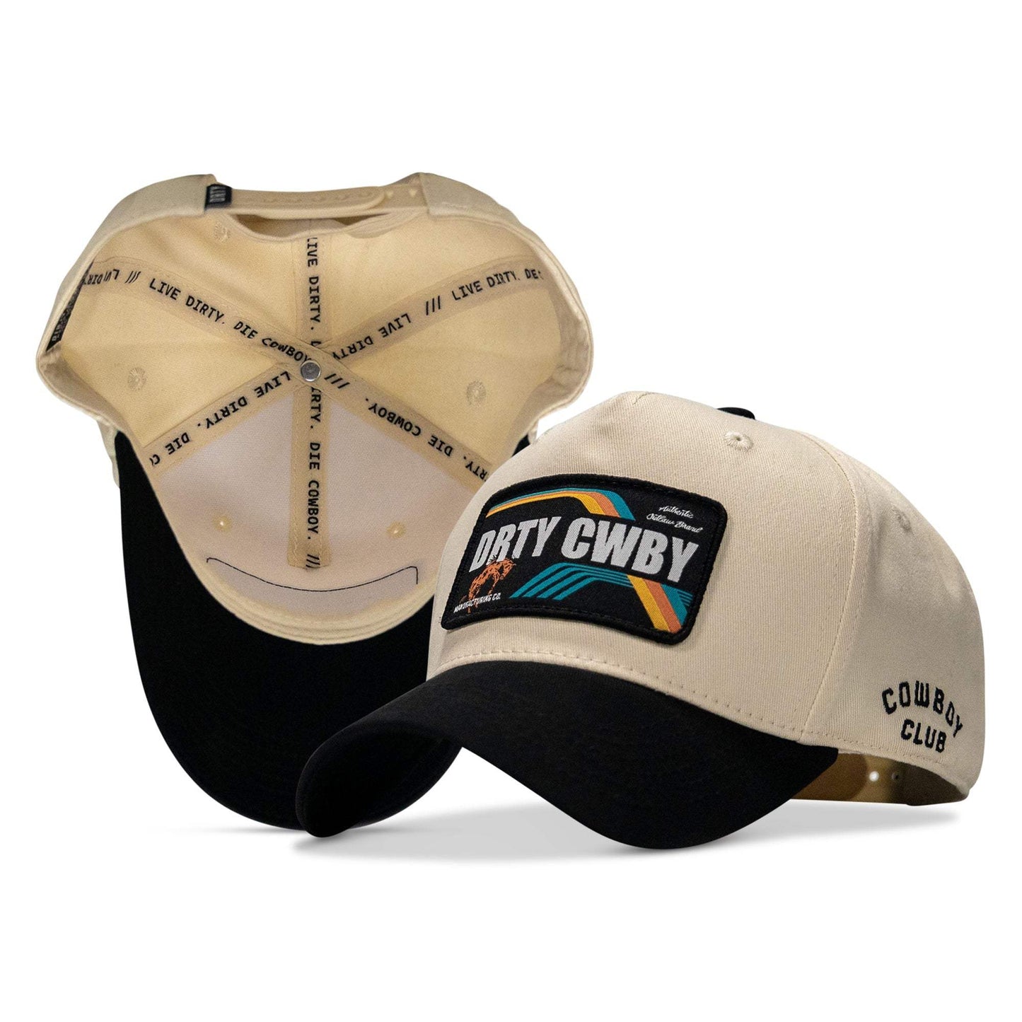 Drty Cwby Bronco Patch 5 Panel Workhorse Snapback - DIRTY COWBOY USA - Flyclothing LLC
