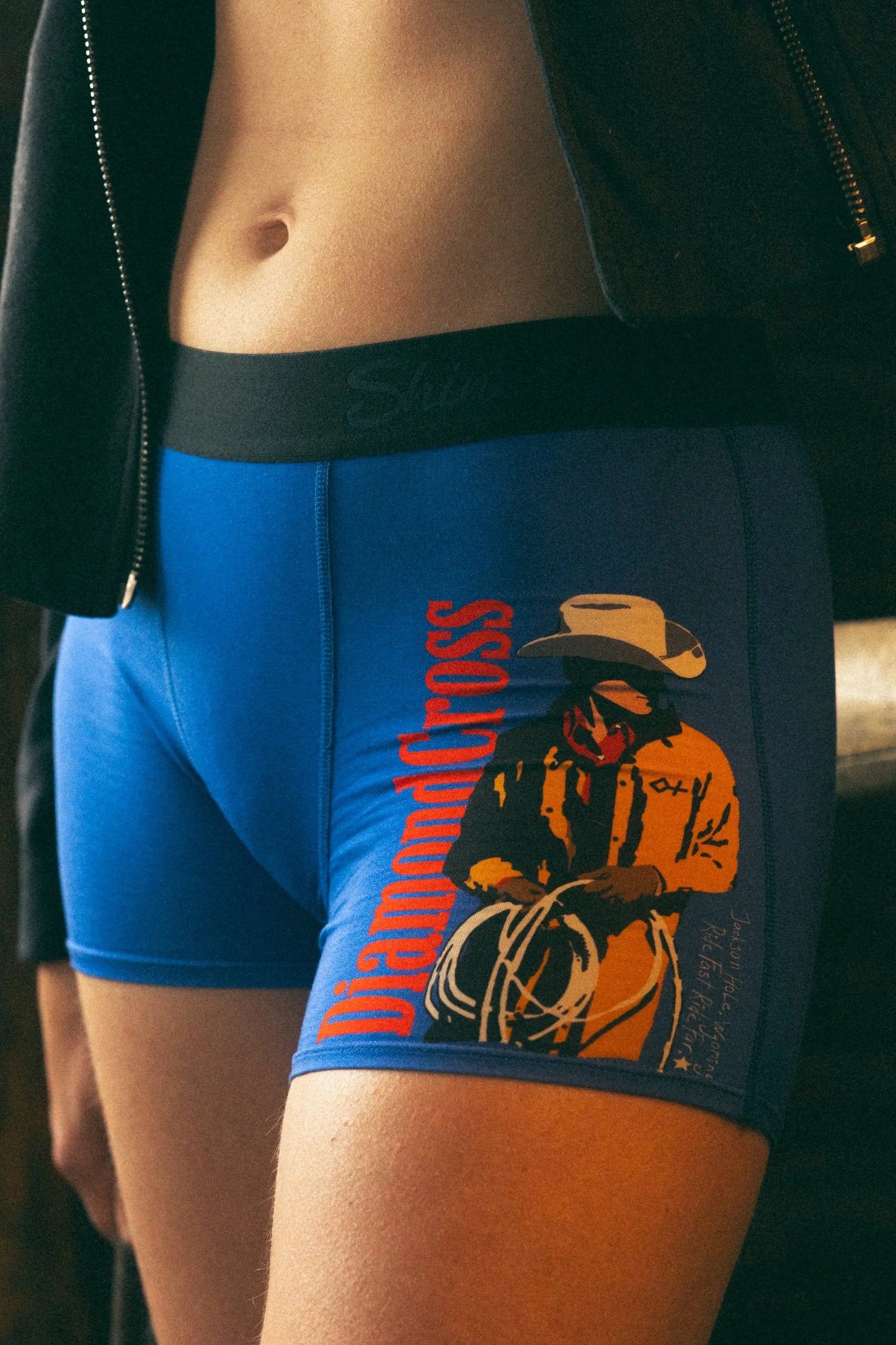 The Jackson | Blue Cowboy Shinesty x Diamond Cross Ranch Women’s Boxers - Shinesty - Flyclothing LLC