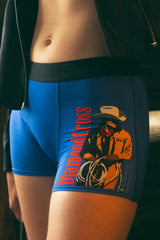 The Jackson | Blue Cowboy Shinesty x Diamond Cross Ranch Women’s Boxers - Shinesty - Flyclothing LLC