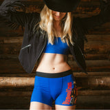 The Jackson | Blue Cowboy Shinesty x Diamond Cross Ranch Women’s Boxers - Shinesty - Flyclothing LLC