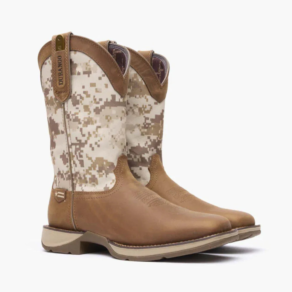 Rebel by Durango® Desert Camo Pull on Western Boot - Durango - Flyclothing LLC