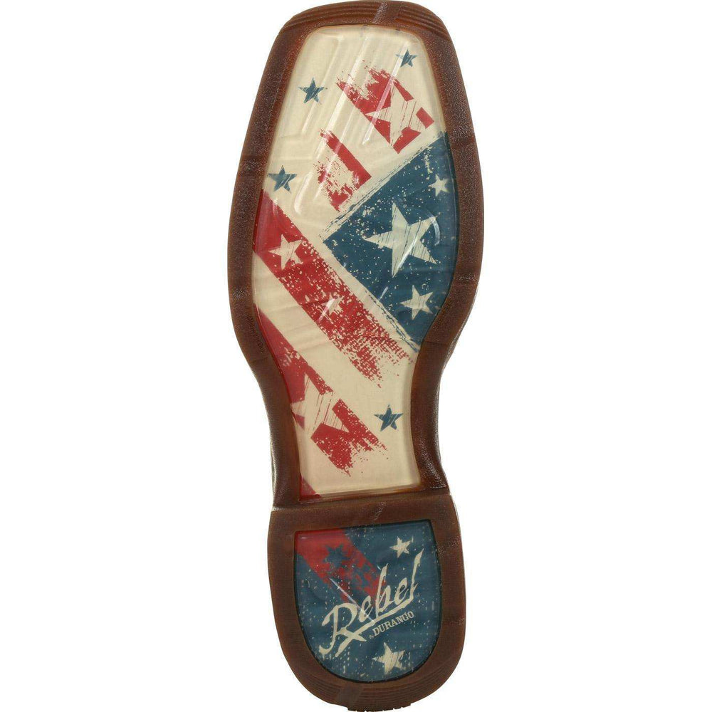 Rebel™ by Durango Distressed Flag Embroidery Western Boot - Durango - Flyclothing LLC