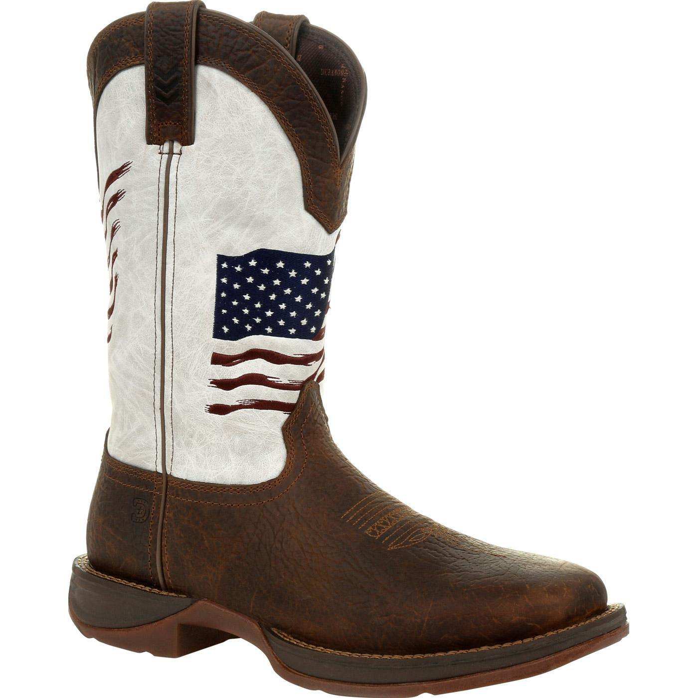 Rebel™ by Durango Distressed Flag Embroidery Western Boot - Durango - Flyclothing LLC