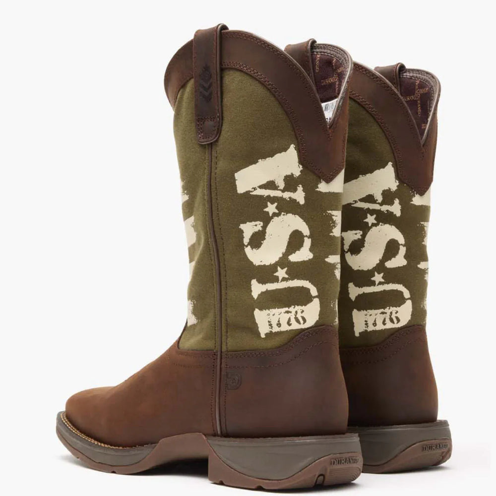 Rebel by Durango® Army Green USA Print Western Boot - Durango - Flyclothing LLC
