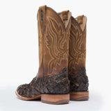 Durango® Premium Exotics Dark Brown Pirarucu Western Boot - Durango - Flyclothing LLC