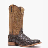 Durango® Premium Exotics Dark Brown Pirarucu Western Boot - Durango - Flyclothing LLC