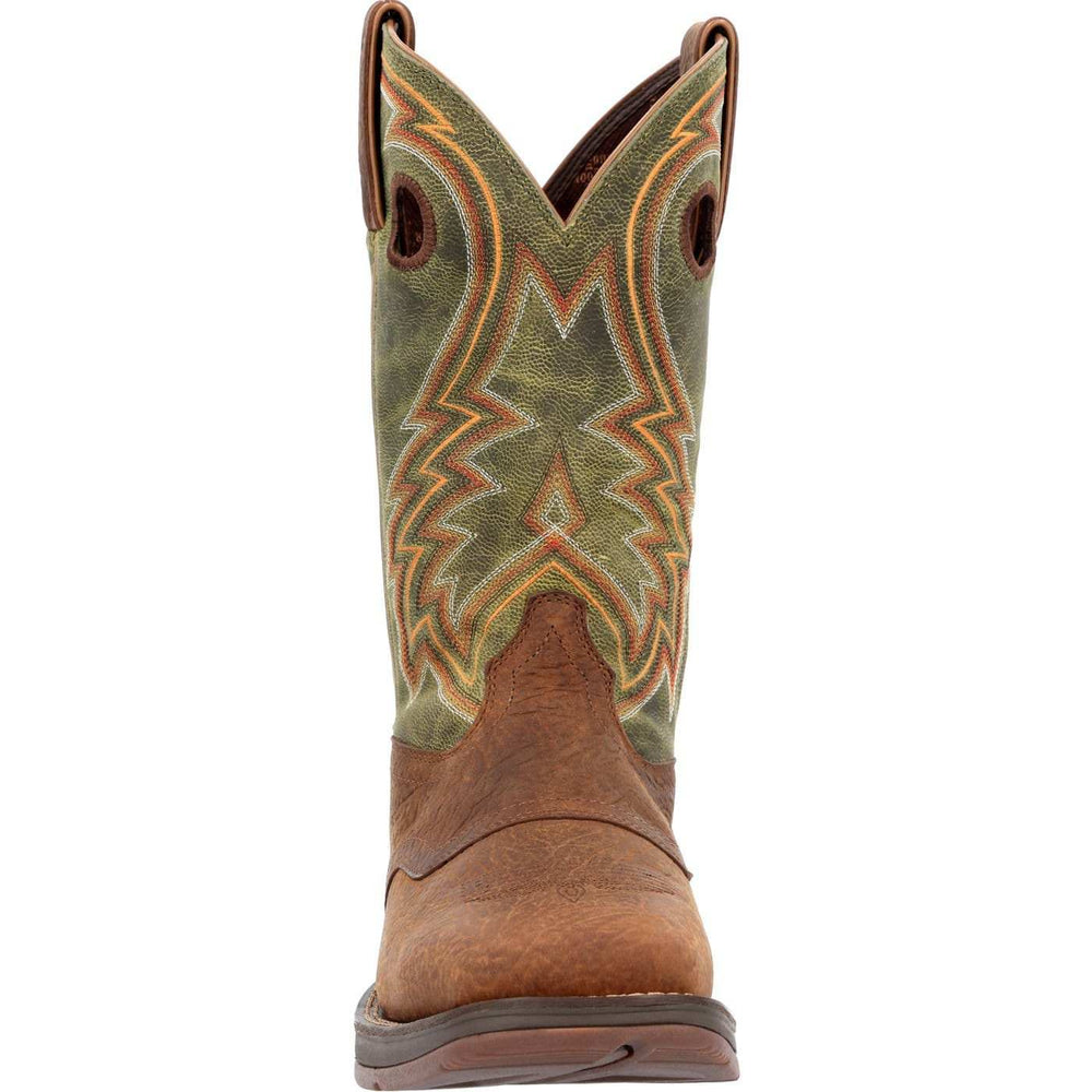 Rebel™ by Durango Dark Chestnut and Hunter Green Western Boot - Durango - Flyclothing LLC