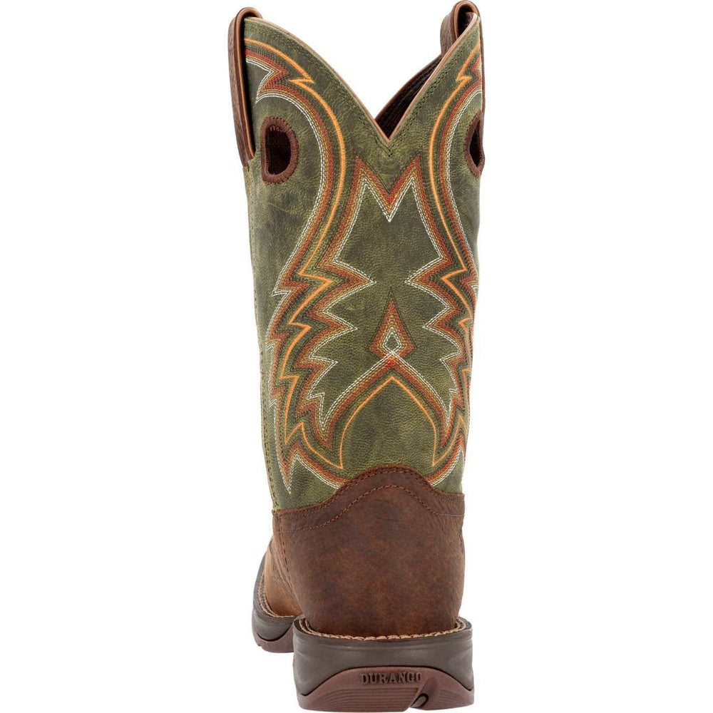 Rebel™ by Durango Dark Chestnut and Hunter Green Western Boot - Durango - Flyclothing LLC