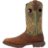 Rebel™ by Durango Dark Chestnut and Hunter Green Western Boot - Durango - Flyclothing LLC