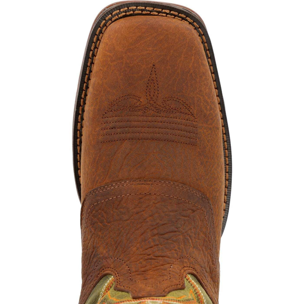 Rebel™ by Durango Dark Chestnut and Hunter Green Western Boot - Durango - Flyclothing LLC