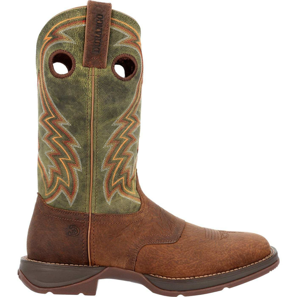 Rebel™ by Durango Dark Chestnut and Hunter Green Western Boot - Durango - Flyclothing LLC