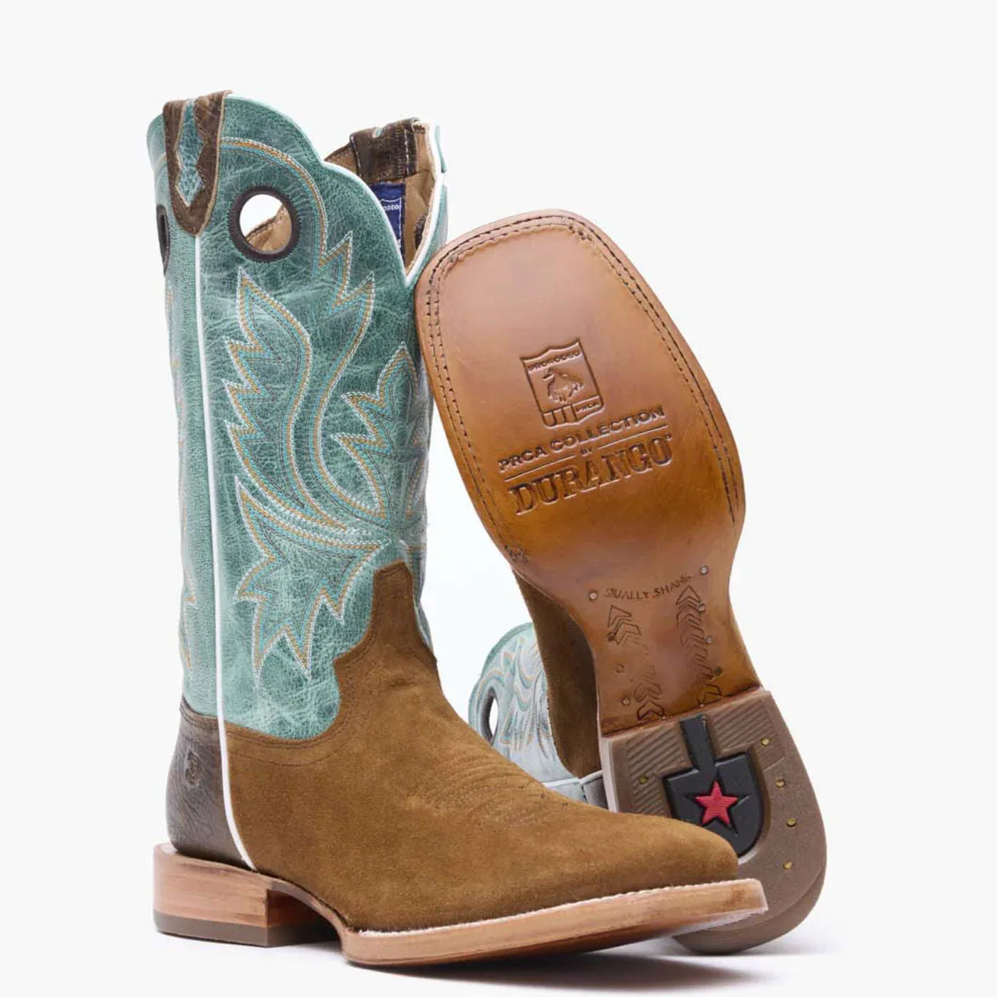 Durango PRCA Collection Western Boot WHISKEY TOBACCO AND AQUA - Durango - Flyclothing LLC